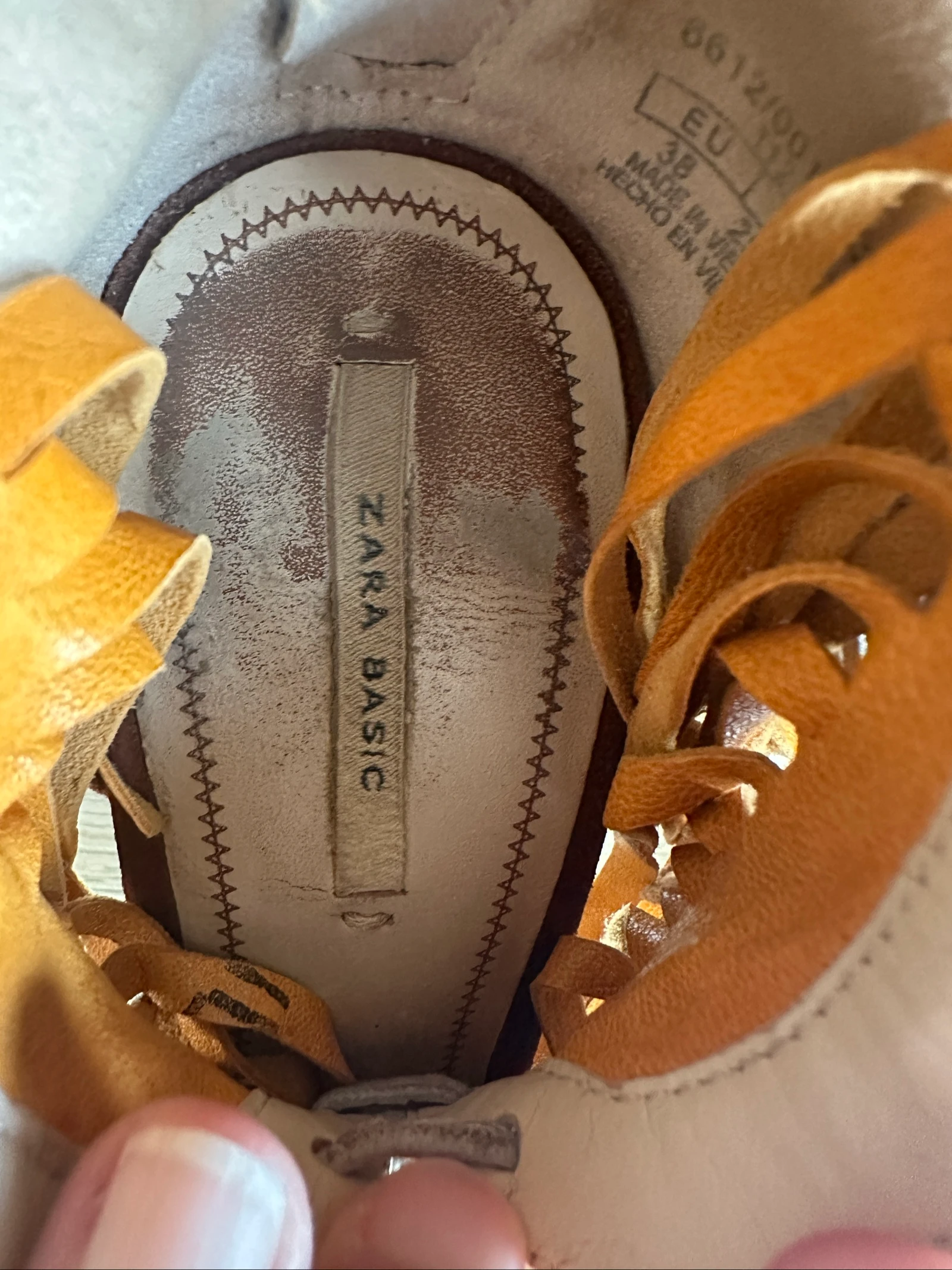 Zara hakken sandalen met franjes – Tricolor Edition (leer) – photo 7
